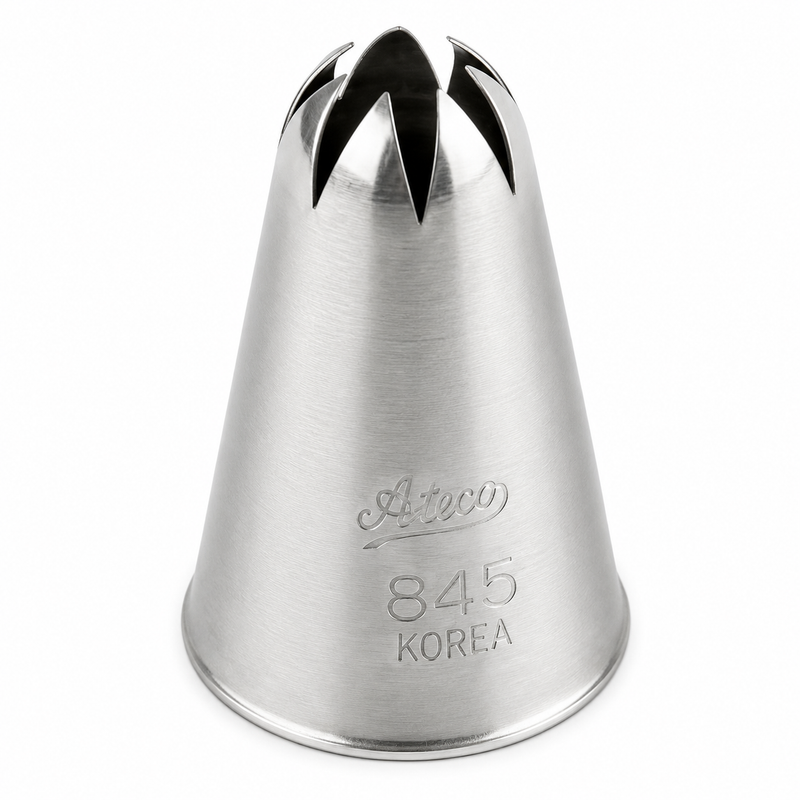 Ateco 7/16" Closed Star Piping Tip, Stainless Steel