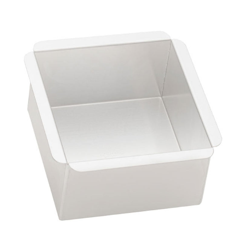 Ateco 6" Square Aluminum Cake Pan, 3" Deep