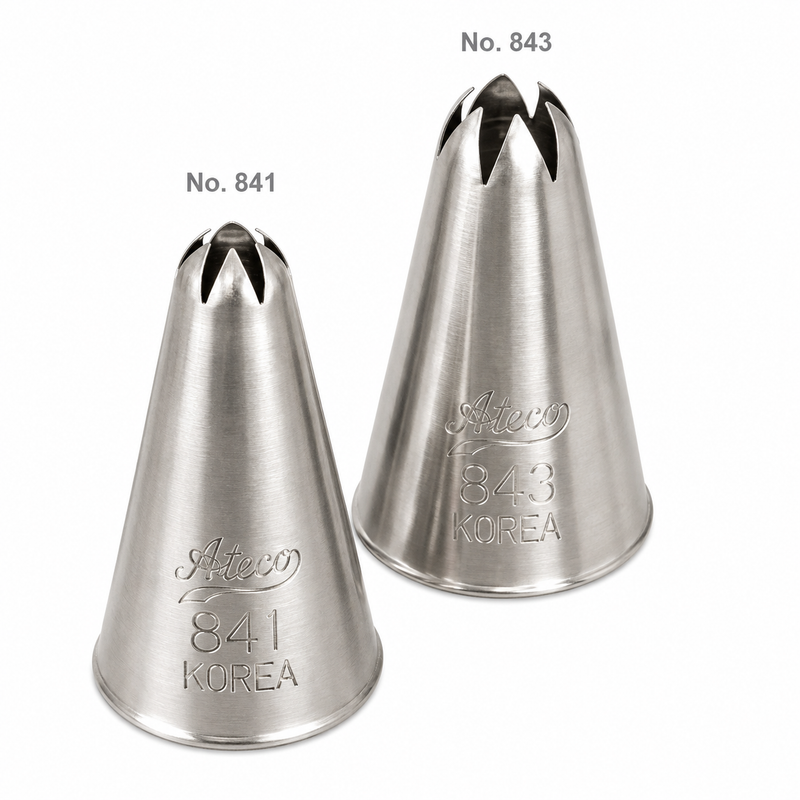 Ateco 3/16" Closed Star Tip, stainless Steel