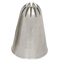 Ateco 0.75" Closed Star Piping Tip, Stainless Steel