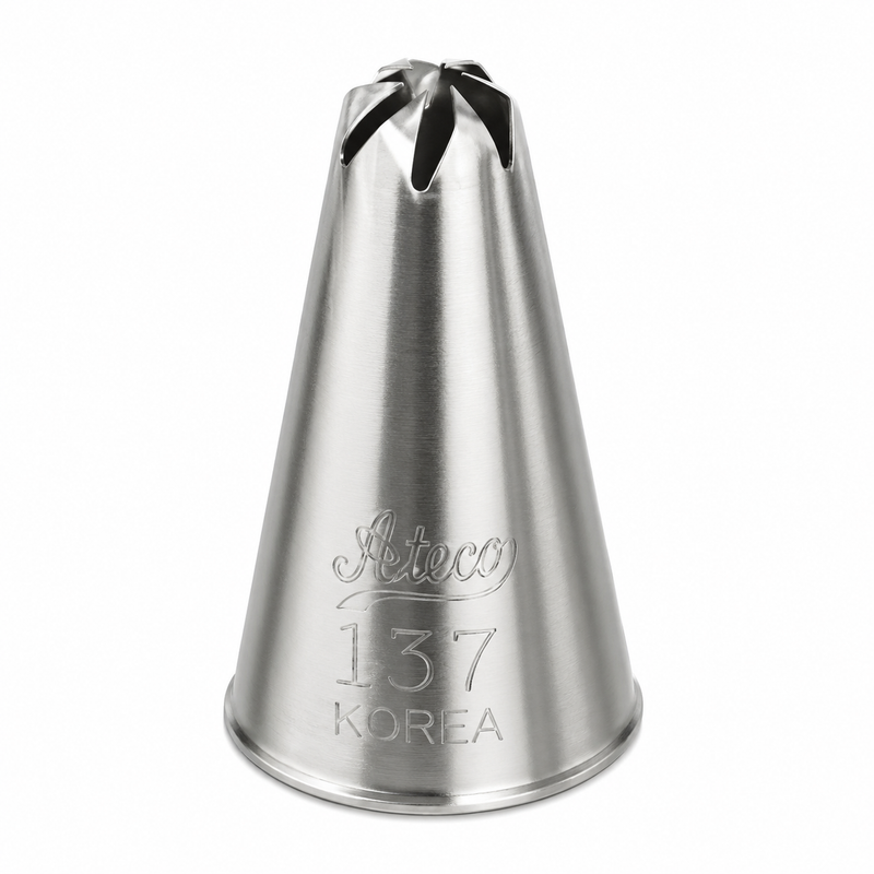 Ateco Drop Flower Tube Tip, Stainless Steel
