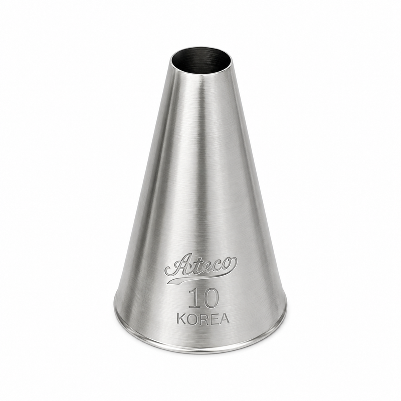 Ateco 0.25" Plain Round Pastry, Stainless Steel