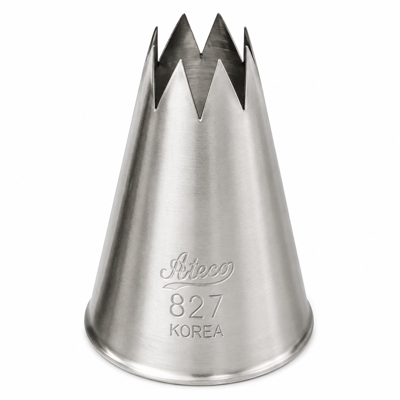 Ateco 9/16 Star Piping Tip, Stainless Steel