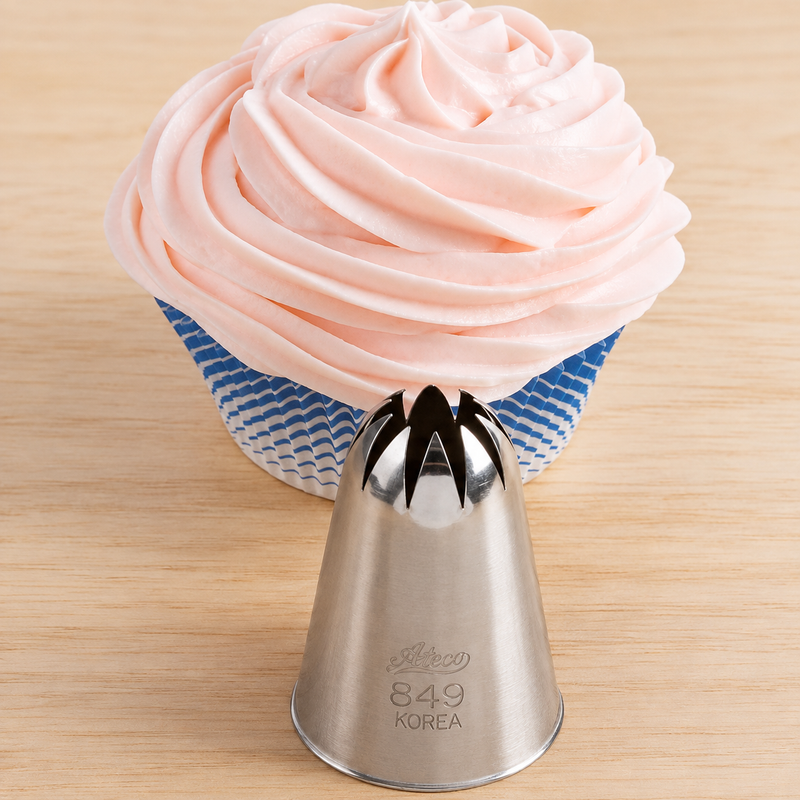 Ateco 11/16" Closed Star Tip, Stainless Steel