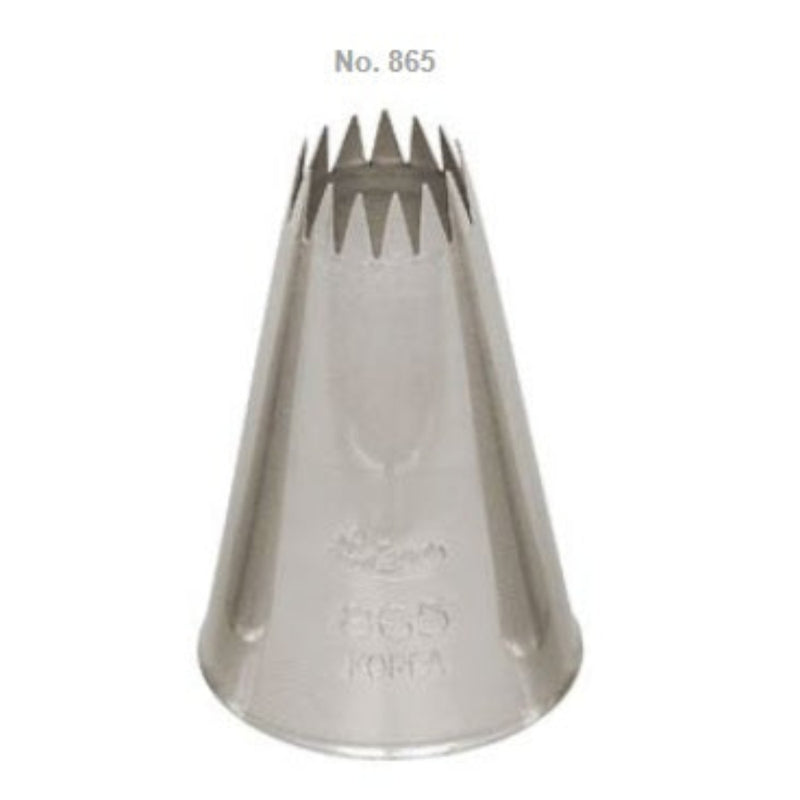 Ateco 7/16" French Star Piping Tip, Stainless Steel