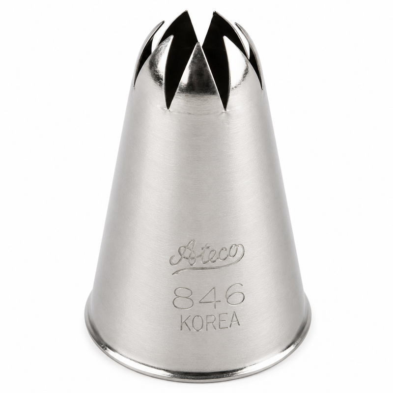 Ateco 1/2" Closed Star Tip, Stainless Steel