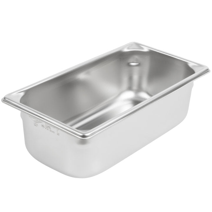Vollrath Super Pan V 1/3 Size Steam Table Pan, 4" Deep, Stainless Steel