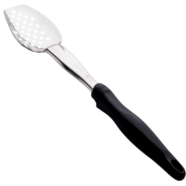 Vollrath 13.5" Perforated Serving Spoon, Heavy Duty, Black Handle