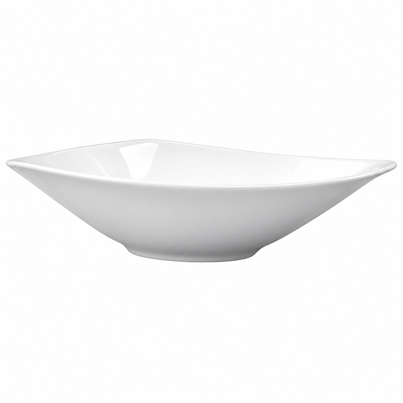 Fine Bone China William 32 Oz Triangle Bowl, White, 4 /Case