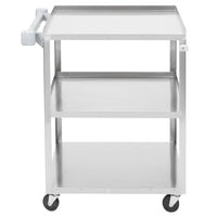 Vollrath Three Tier Utility Cart, Stainless Steel - 27.5" x 15.5" x 33"