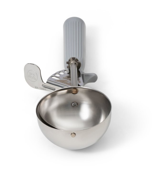 Vollrath 4 Oz Disher #8, Gray Handle