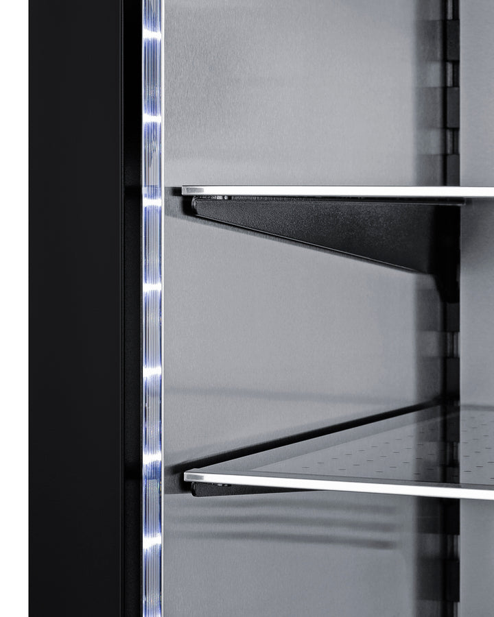 Summit Undercounter Beverage Cooler, Glass Door, S/S Interior