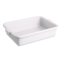Vollrath White Bus Bin, 5" Deep