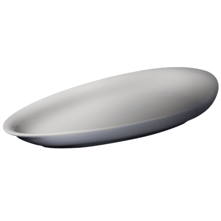 Cameo Pearl 6.5" Platter Triangular, 48 /Case