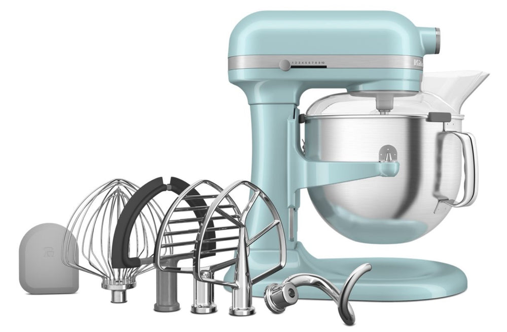 KitchenAid KSM70SNDXMI 7 QT Bowl-Lift Stand Mixer, Mineral Water Blue
