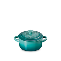 Le Creuset 0.25 Litre Mini Round Cocotte, Bleu Riviera