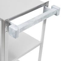 Vollrath Three Tier Utility Cart, Stainless Steel - 27.5" x 15.5" x 33"