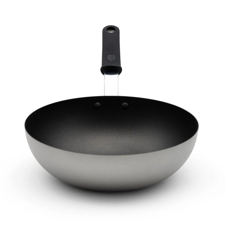 Vollrath 11" Carbon Steel Wok SteelCoat x3™ with Nonstick Coating & Silicone Handle