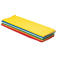 Winco Microfiber Towel, 16" x 16", Assorted Colors, 6 /Pack