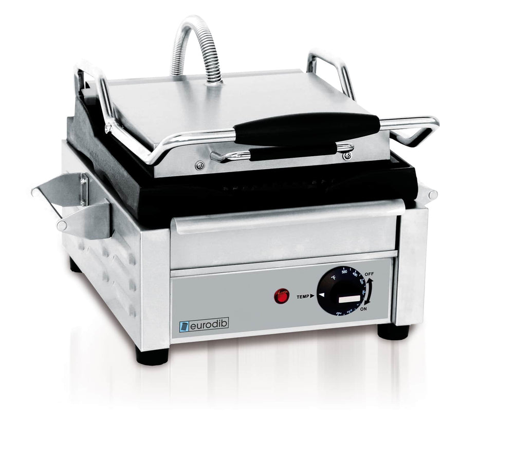 Eurodib 10.25" Small Panini Grill, 120 Volts