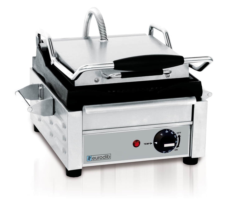 Eurodib 10.25" Small Panini Grill, 120 Volts