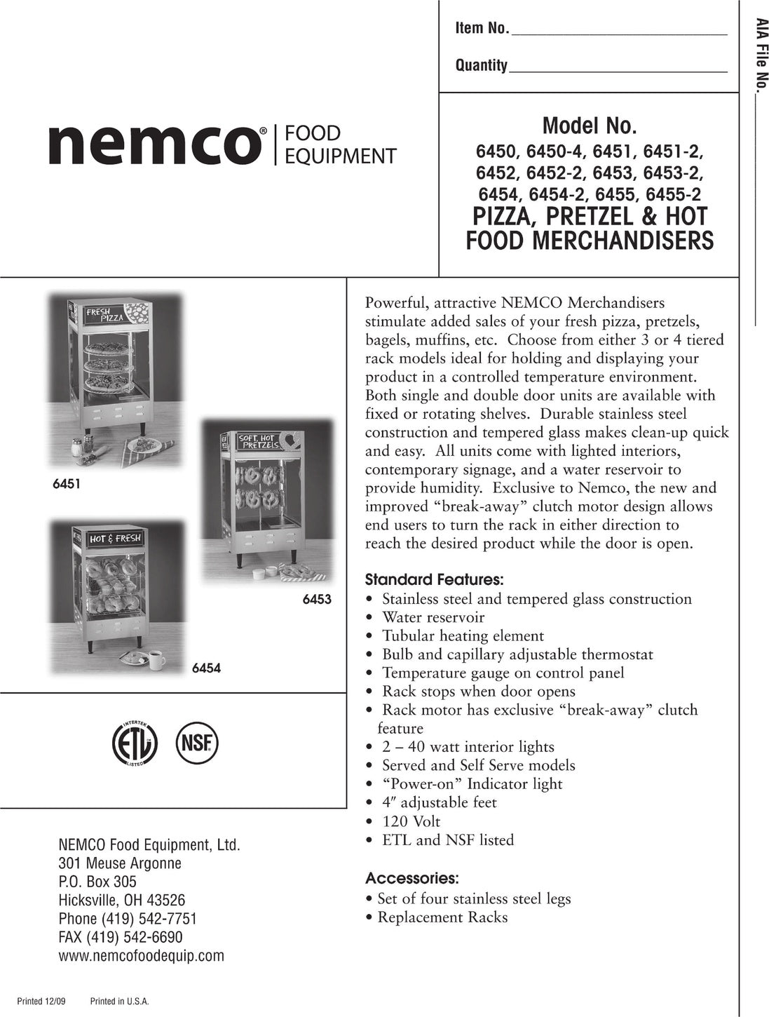 Spec Sheet