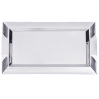 Vollrath 21" x 12" Rectangle Serving Tray with Handles, Stainless Steel
