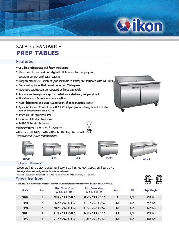 Spec Sheet