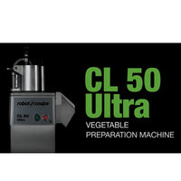 Robot Coupe CL50E ULTRA Continuous Feed Food Processor with 2 Discs, One Speed, 1.5 HP