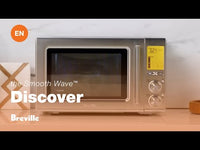 Breville The Smooth Wave 1.2 Cu. Ft. Microwave, Silver, 120V