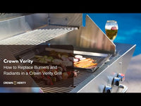 Crown Verity Radiant Burner, Stainless Steel