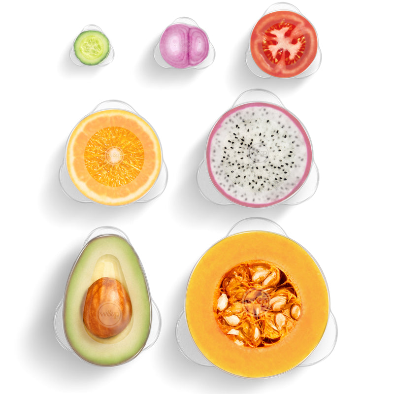 Danesco Silicone Produce Savers - Set of 7