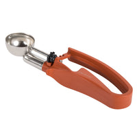 Vollrath 0.67 Oz Squeeze Handle Disher #50, Terracotta Handle