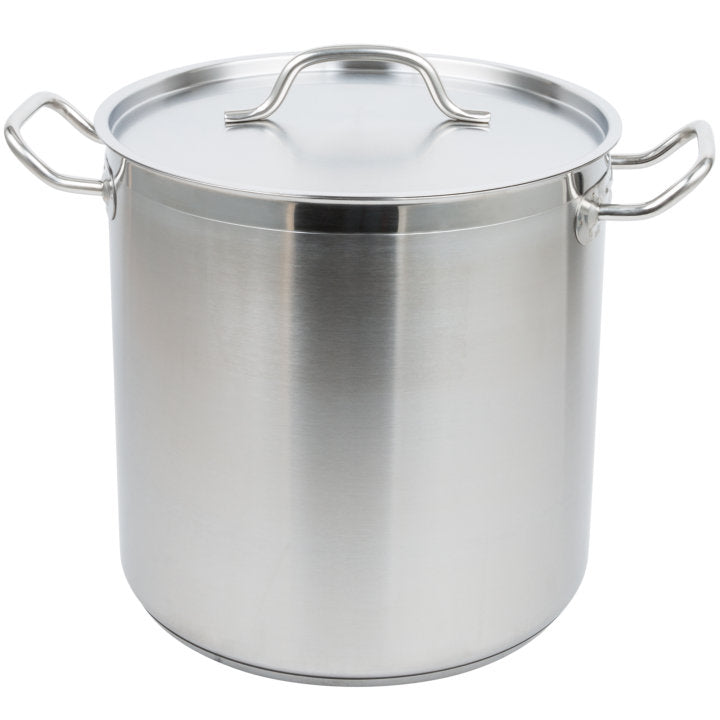 Vollrath Optio 18 Qt Stock Pot with Cover, 11" Deep, Stainless Steel
