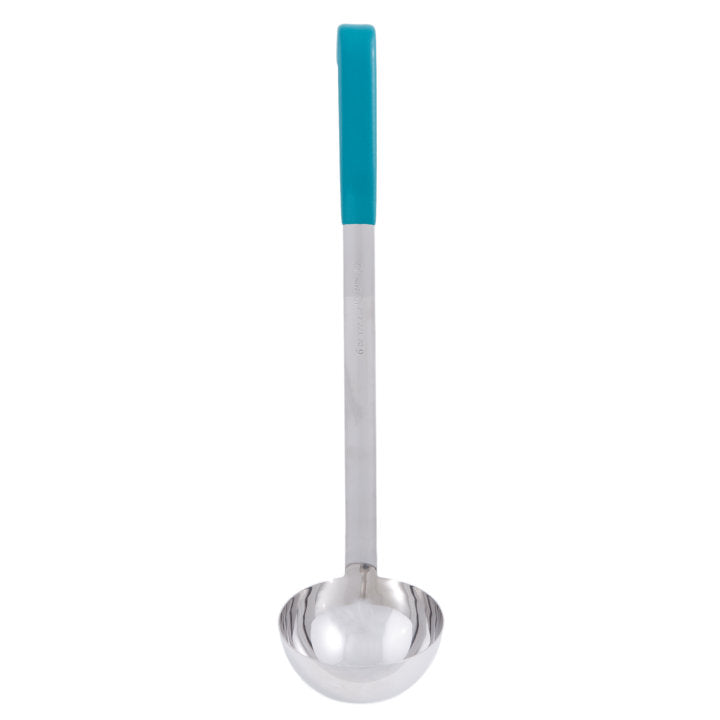Vollrath 6 Oz One Piece Ladle, Teal Handle