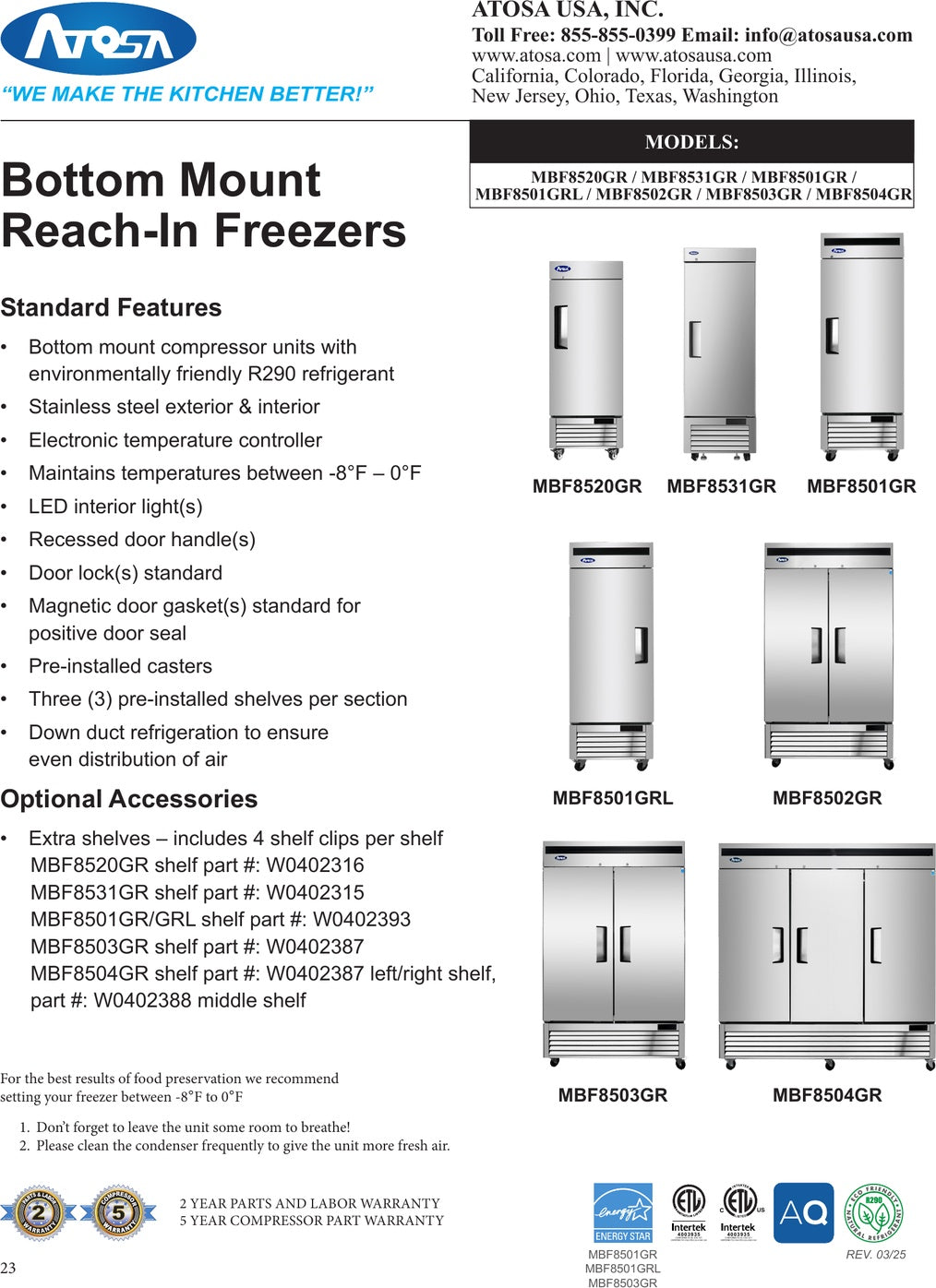 Spec Sheet