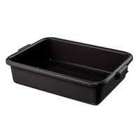 Vollrath 1521B-06 Black Bus Bin, 5" Deep