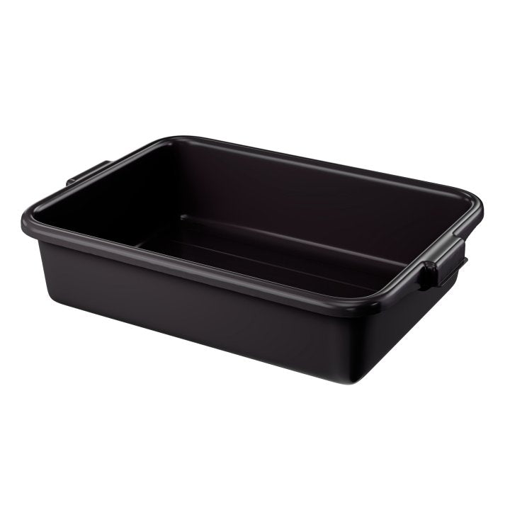 Vollrath 1521B-06 Black Bus Bin, 5" Deep