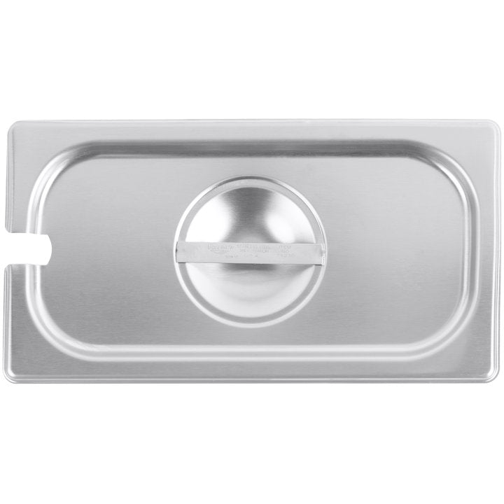 Vollrath Super Pan V 1/3 Size Slotted Steam Table Cover, Stainless Steel