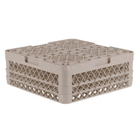 Vollrath Glass Rack with 36 Compartments & 4 Extenders - Beige