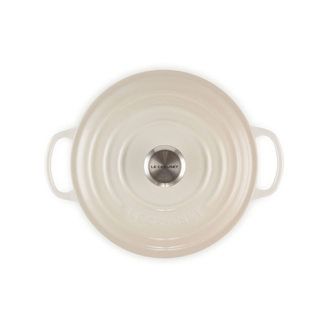 Le Creuset Round Dutch Oven 3.3L with Stainless Steel Knob, Meringue