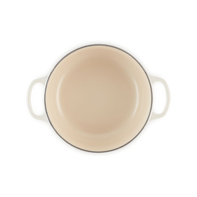 Le Creuset Round Dutch Oven 3.3L with Stainless Steel Knob, Meringue