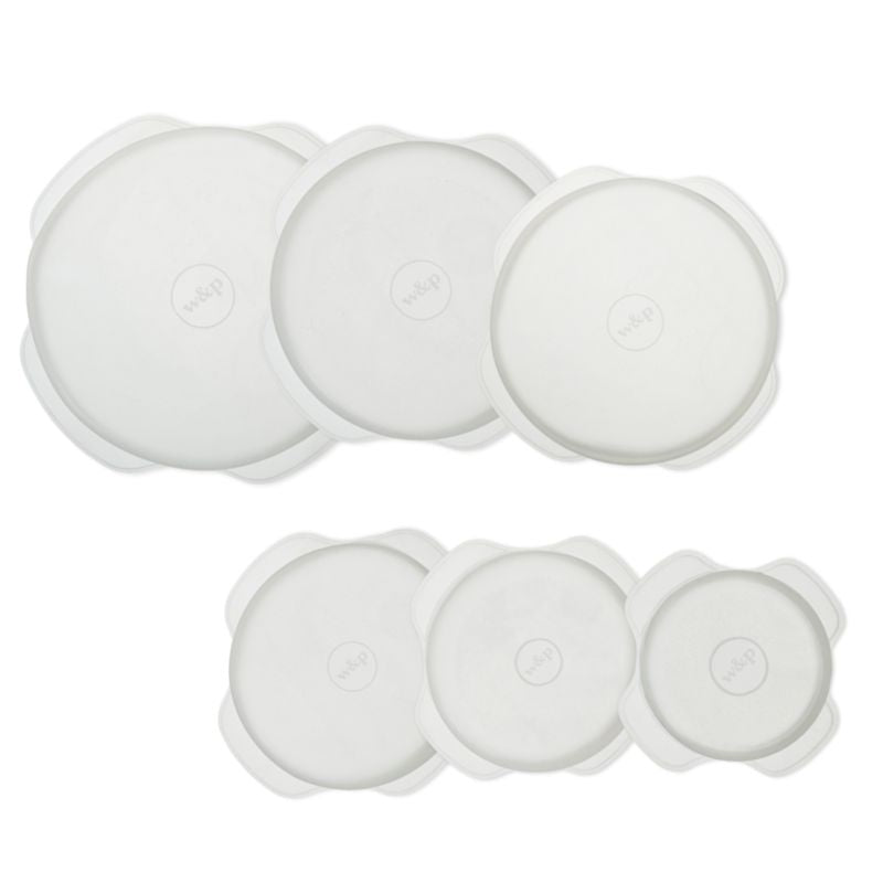 Danesco Silicone Stretch Lids - Round - Set of 6