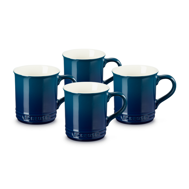 Le Creuset 0.4 Litre Classic Mug, Agave, 4 /Set