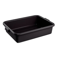 Vollrath 1521B-06 Black Bus Bin, 5" Deep