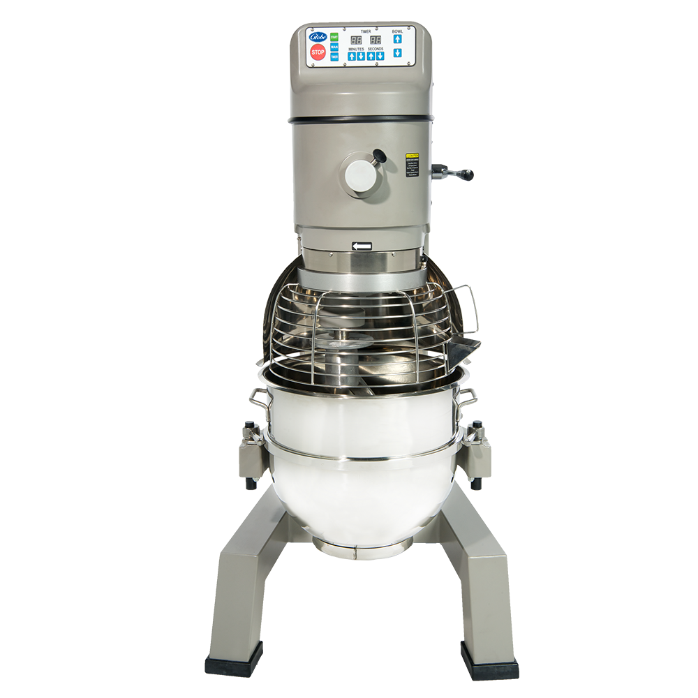 Globe 60 QT Planetary Pizza Floor Mixer with Guard 2-Speed, 3 HP