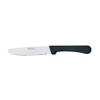 Browne Eldorado 10" Steak Knife, Rounded Tip, Black Handle
