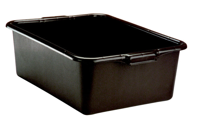 Vollrath Black Bus Bin, 7" Deep