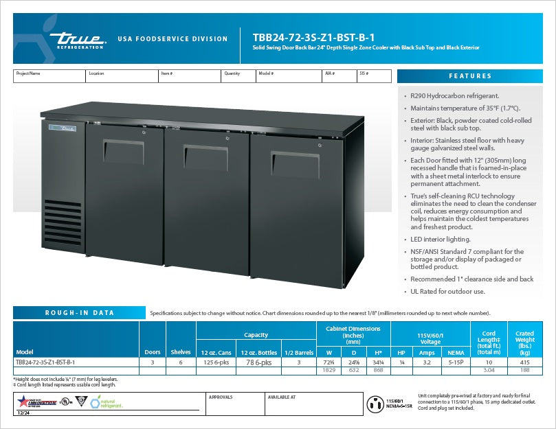 Spec Sheet