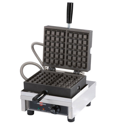 Eurodib Krampouz 9" Commercial Waffle Maker, 90° Opening